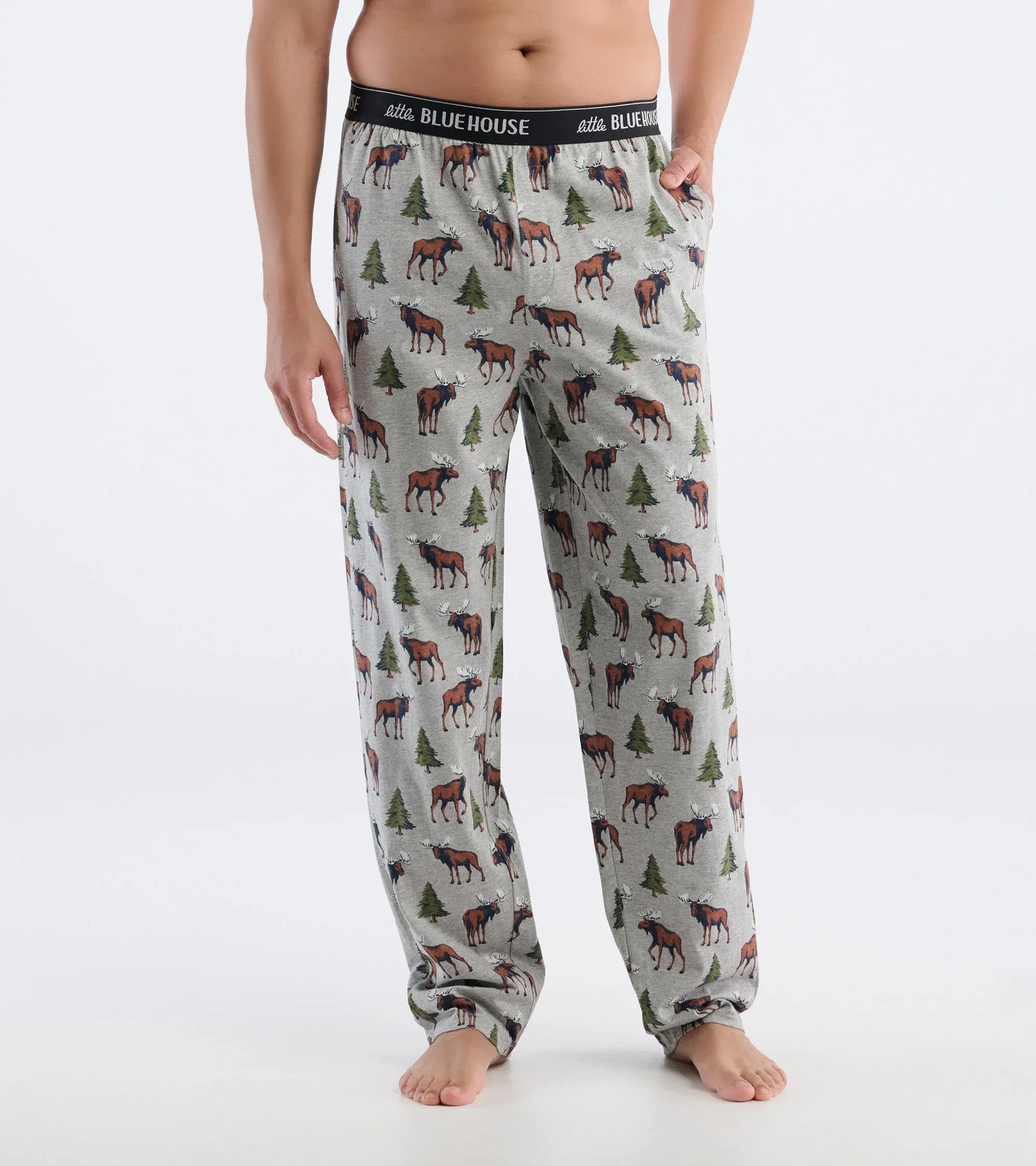 Little Blue House Men’s PJ Pant Wild Moose PAW1MO553