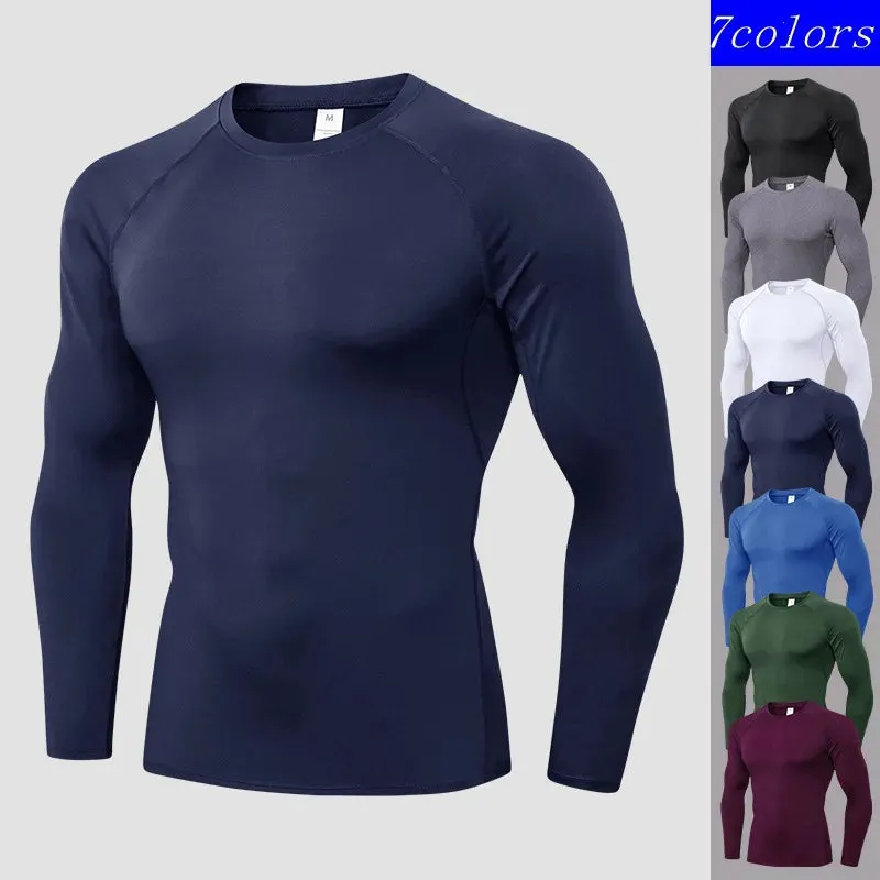 Long Sleeve Compression Gym Shirt