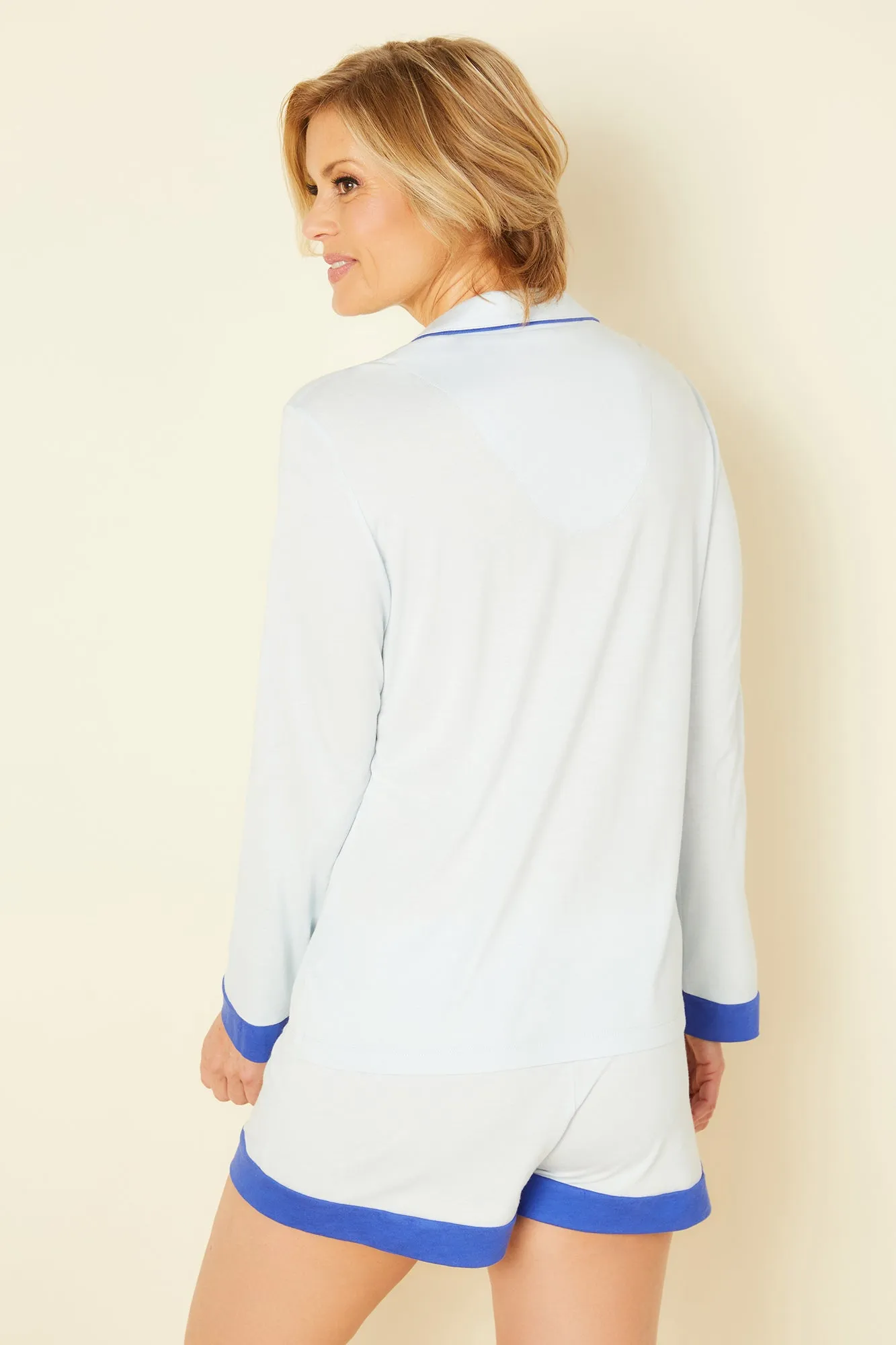 Long Sleeve Top & Boxer Pajama Set