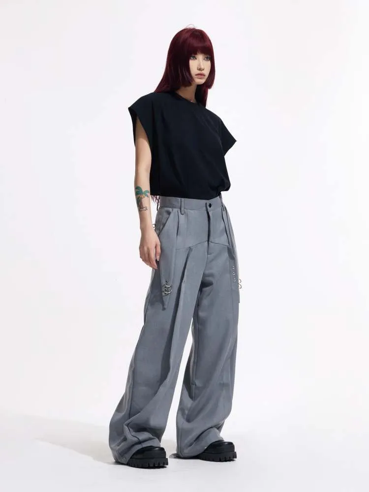 Loose Solid Color Sleeveless Cotton Tops【s0000006734】