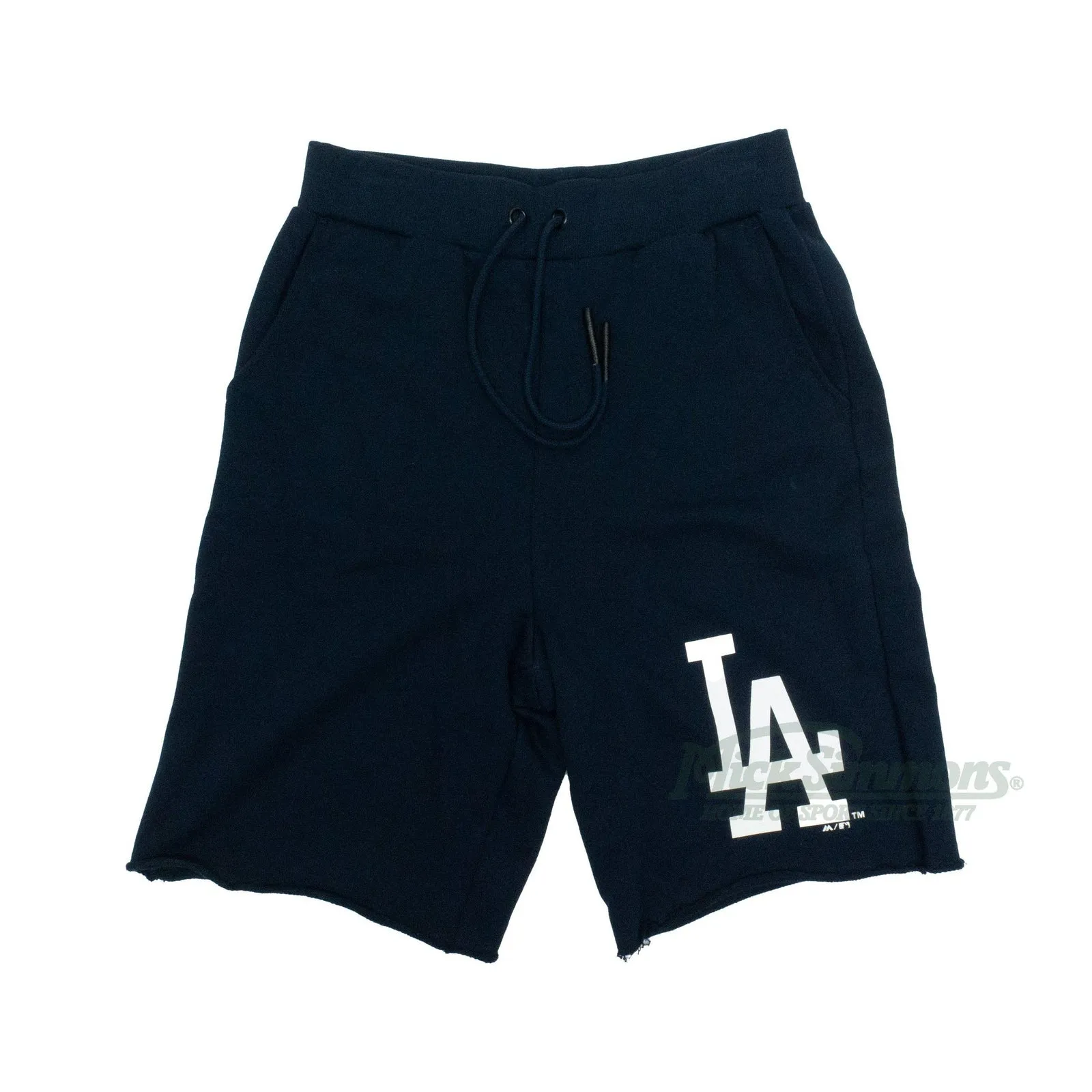 Los Angeles Dodgers Raw Edge Fleece Shorts by Majestic Athletic