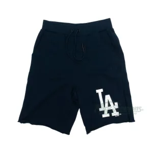 Los Angeles Dodgers Raw Edge Fleece Shorts by Majestic Athletic