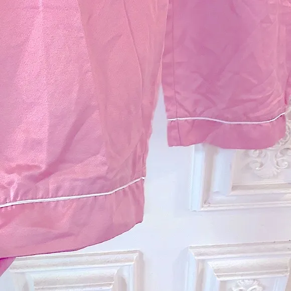 Lovely &amp; Elegant; Ladies 2pc Long PJ’s Pajamas Set/Lounge Wear Glam ComfyMauve