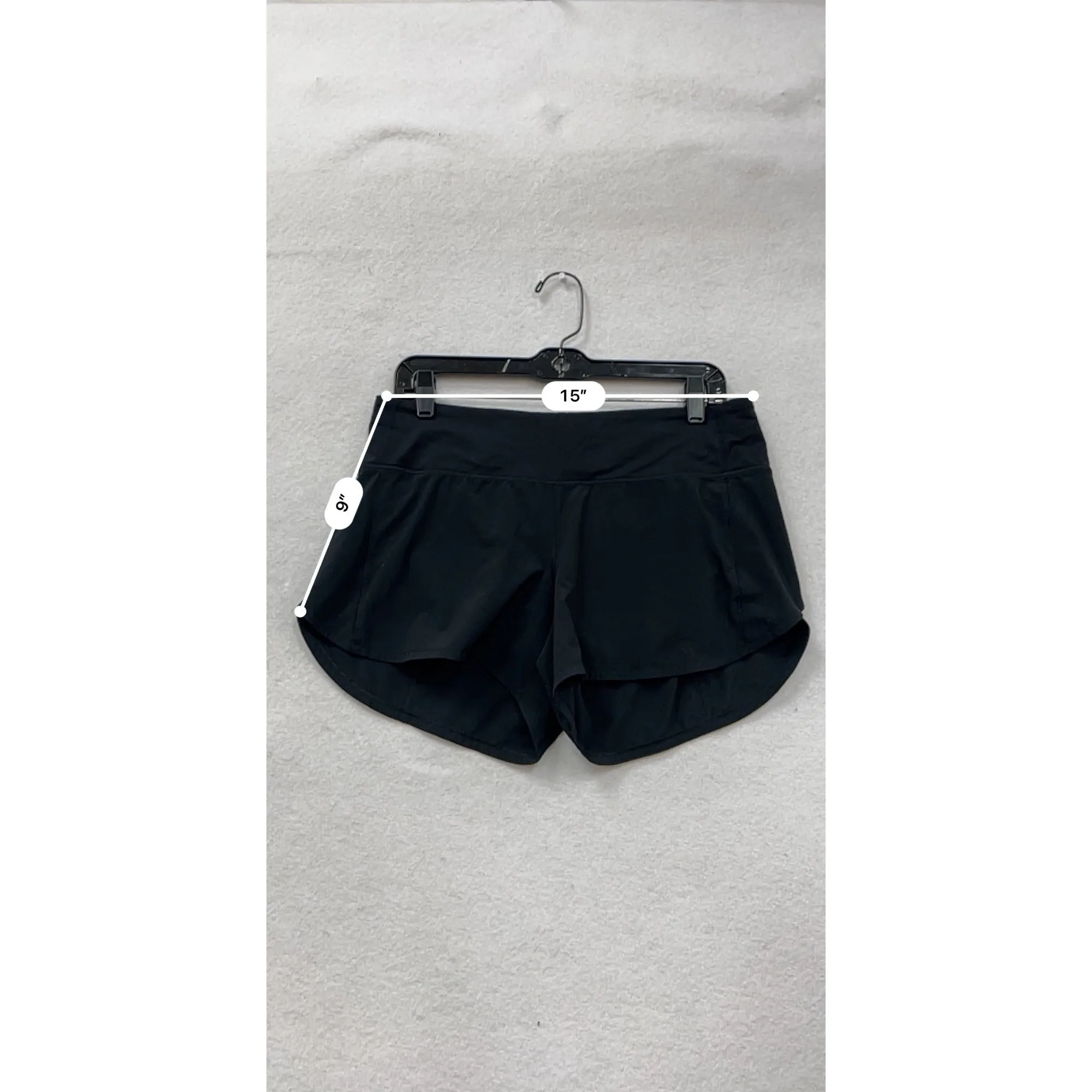 Lululemon Womens Black Athletic Shorts Size 8 #8033