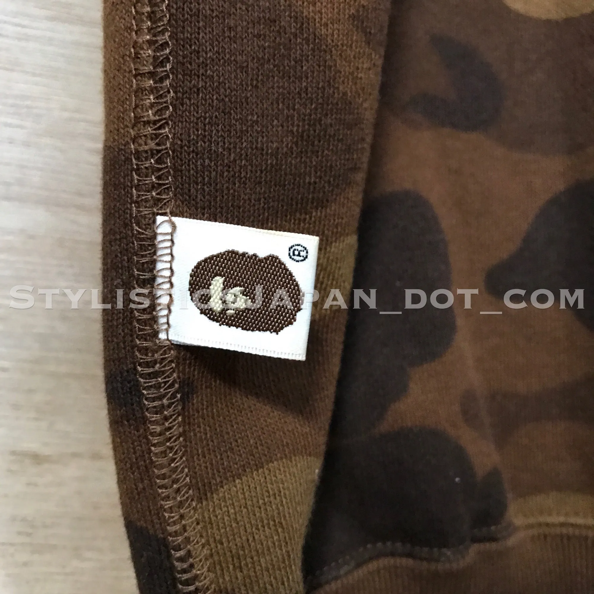 [M] A Bathing Ape Bape Camo Sleeveless Hoodie Brown