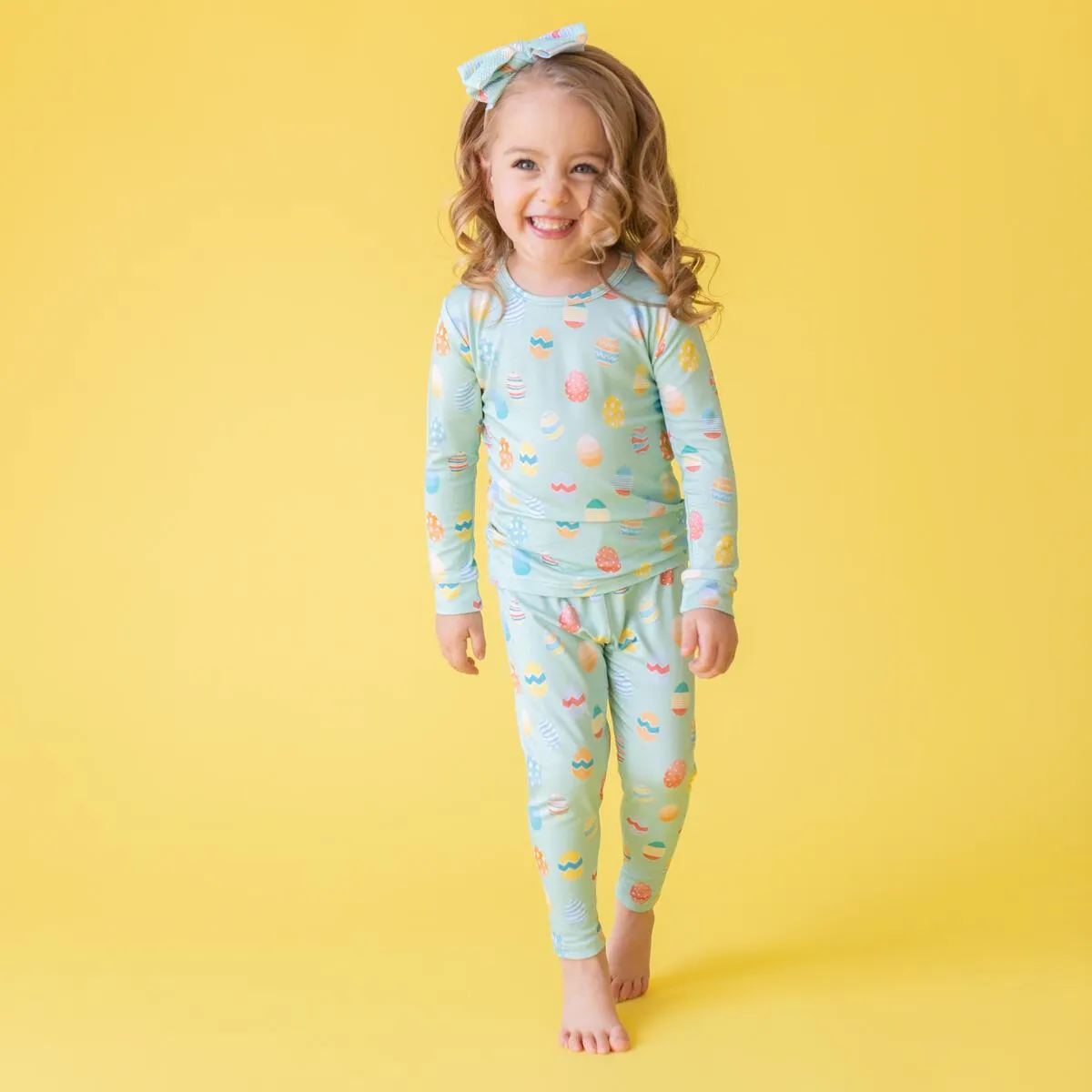 Macaron   Me Easter Eggs L/S Pajama Set