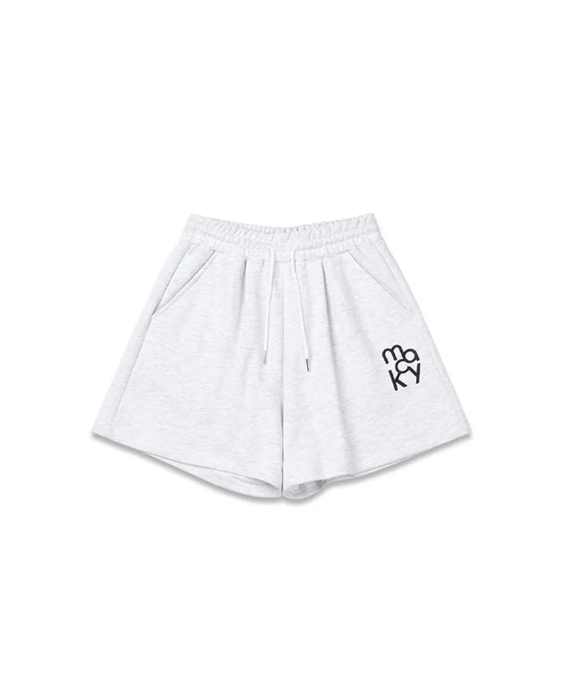 MACKY Golf: Delight Sweat Short Pants - Light Gray