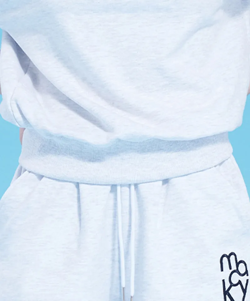 MACKY Golf: Delight Sweat Short Pants - Light Gray