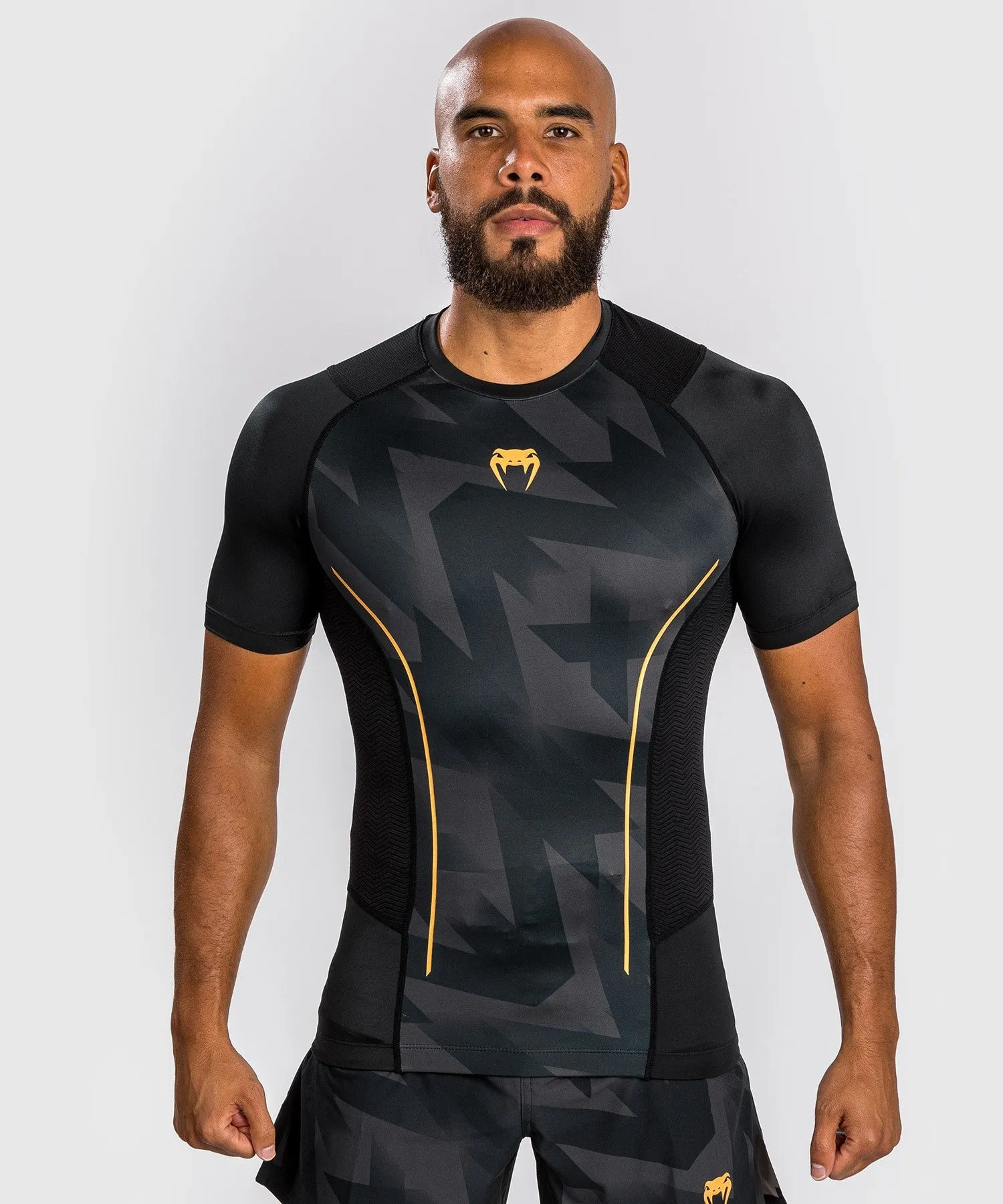 Maglietta Venum Razor Compression - Maniche corte - Nero/Oro