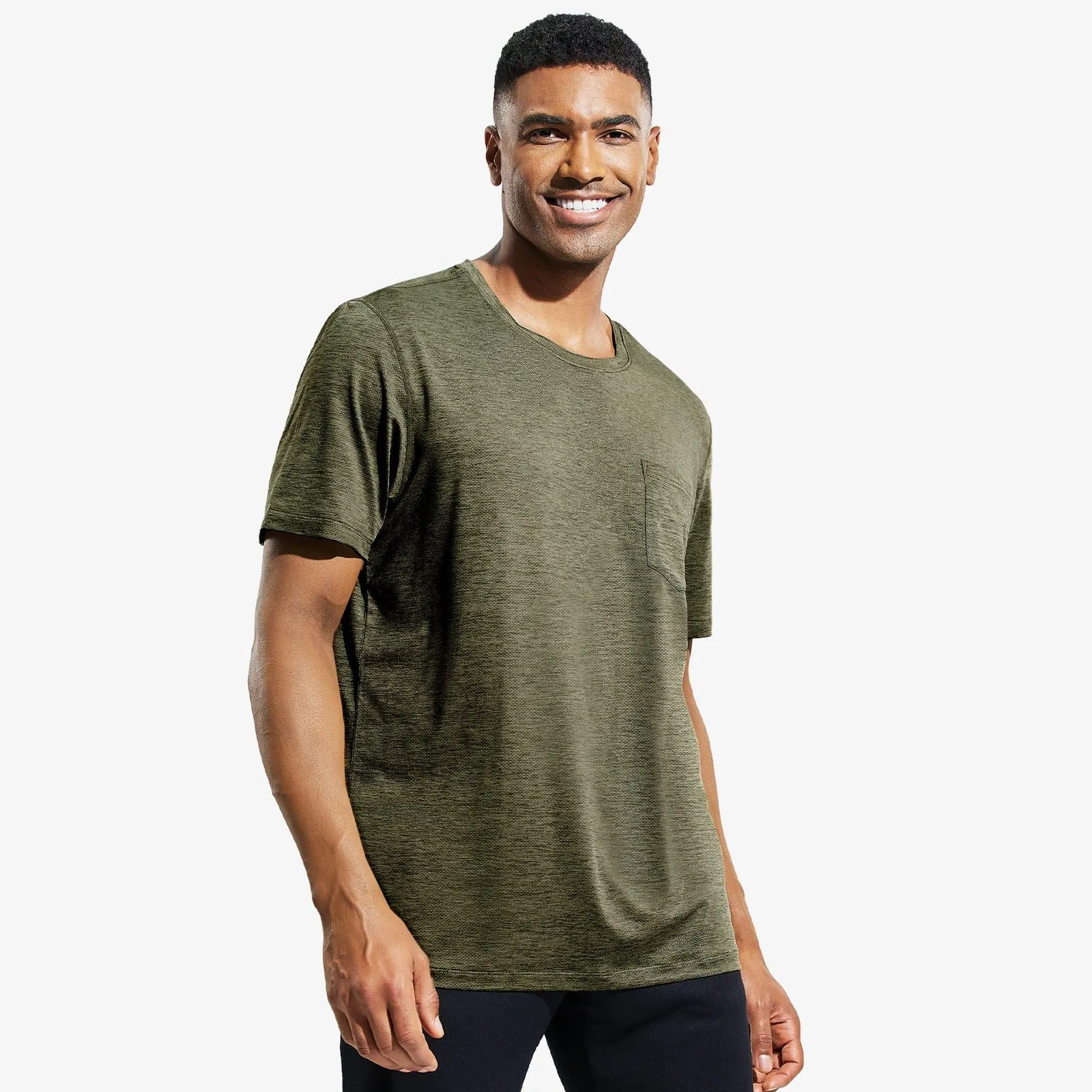 Men's Dry Fit Athletic T-Shirt with Pocket