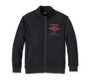 Men's Genuine Bar & Shield Track Jacket - Harley Black