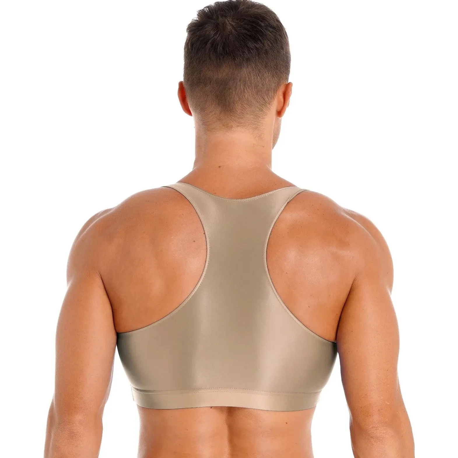 Men's Glossy Sports Crop Top