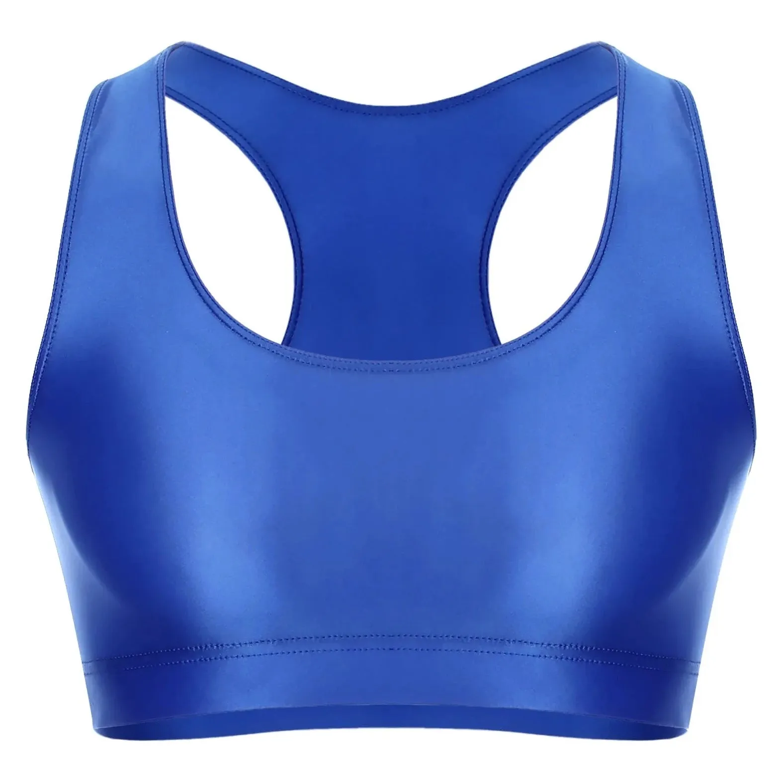 Men's Glossy Sports Crop Top