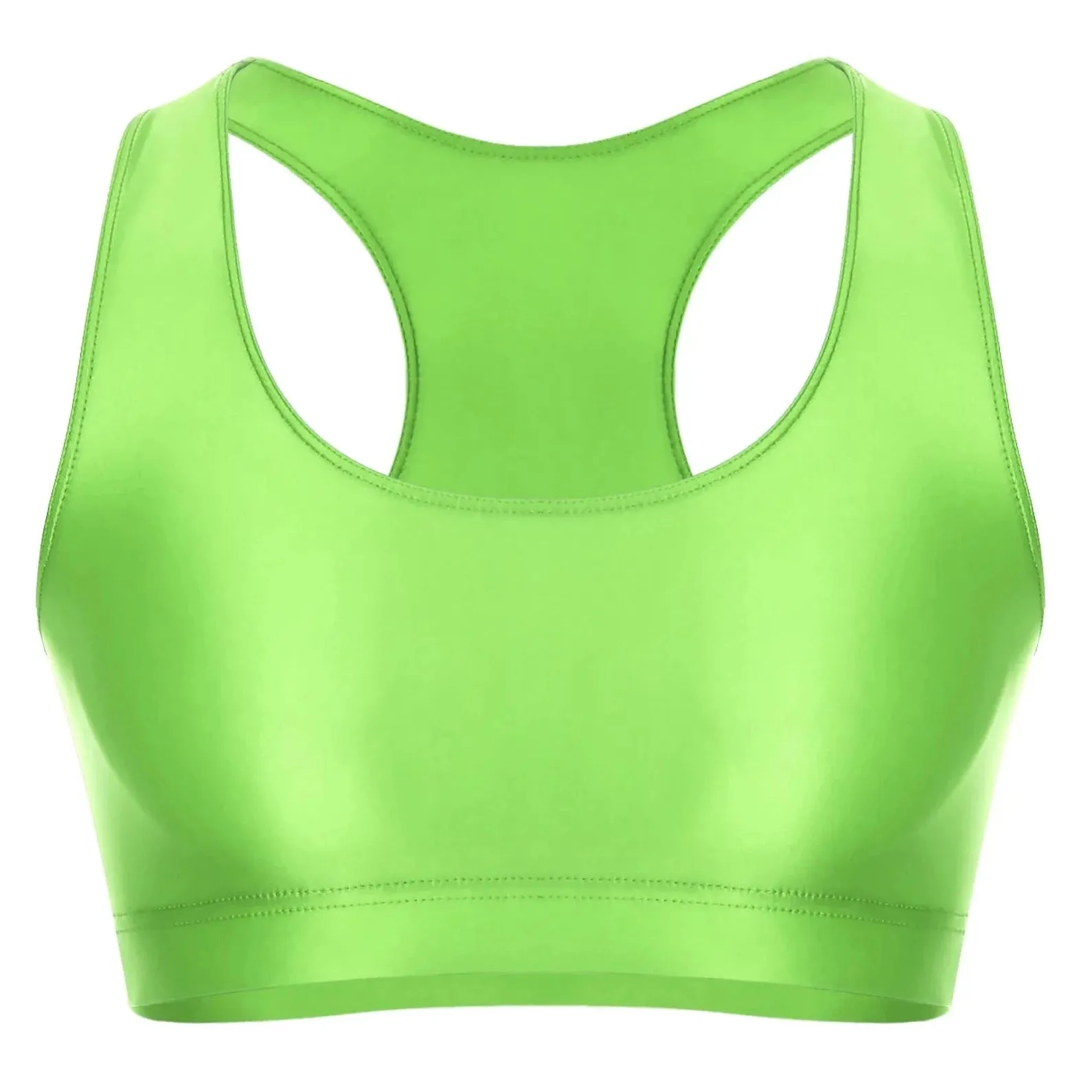 Men's Glossy Sports Crop Top