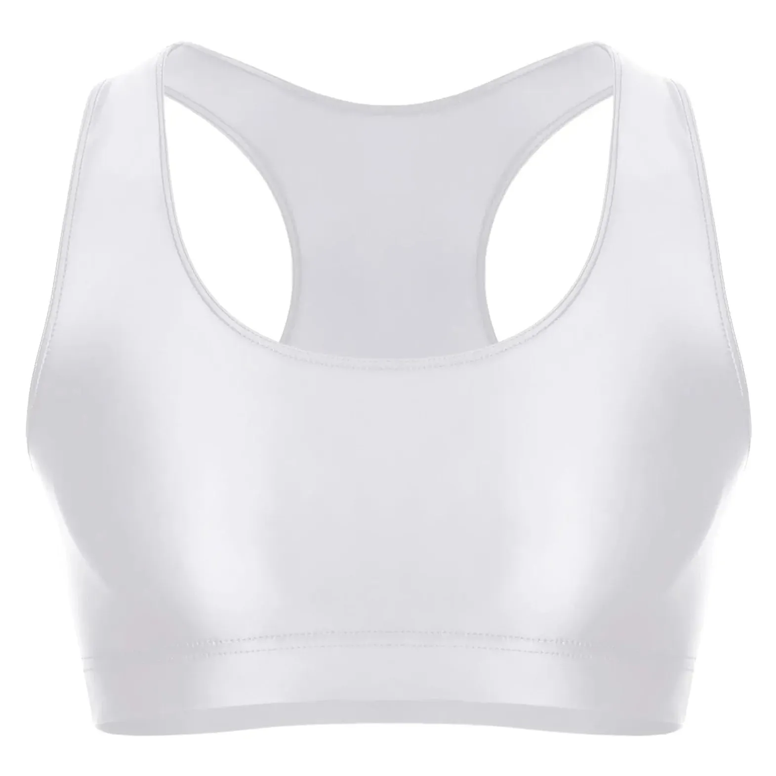 Men's Glossy Sports Crop Top