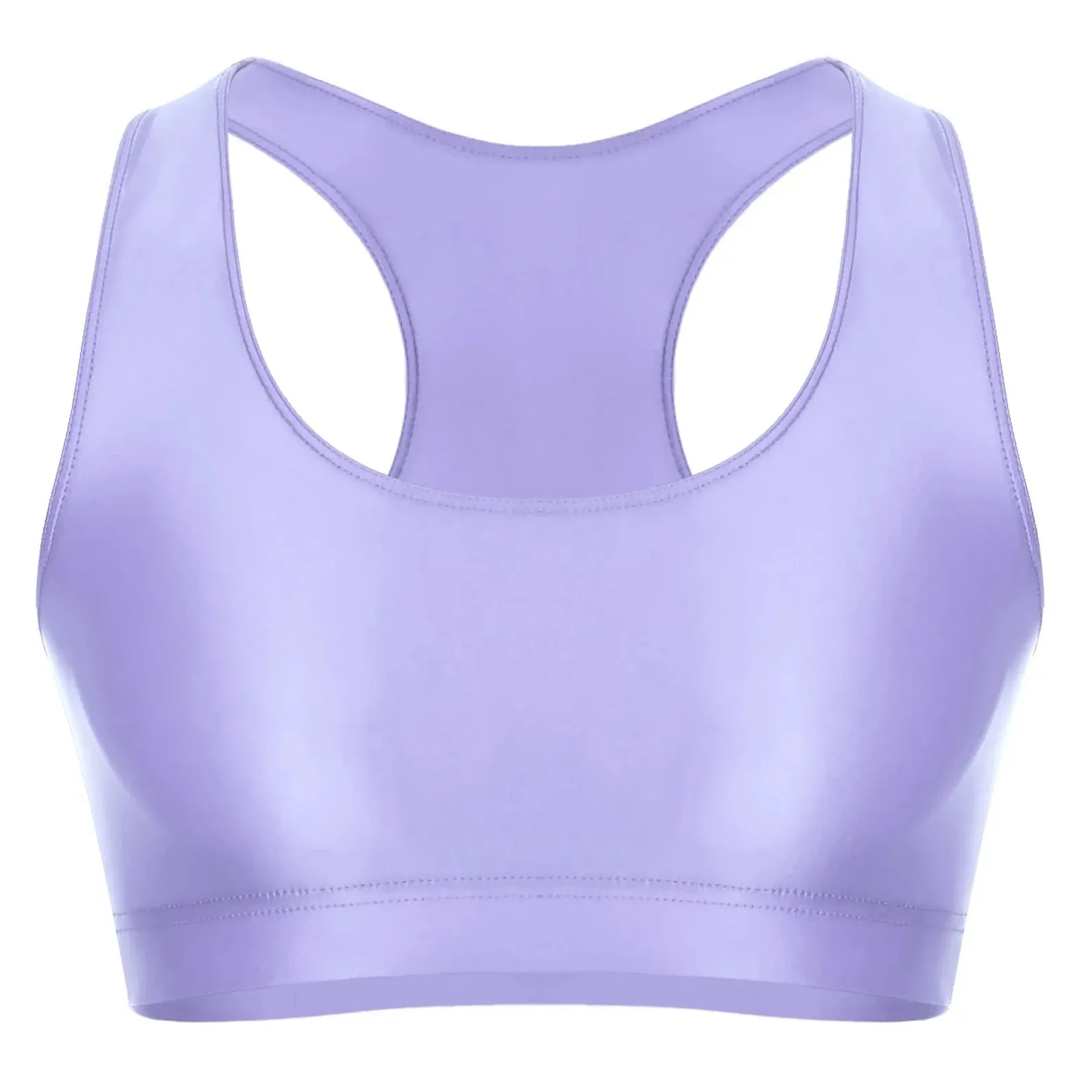 Men's Glossy Sports Crop Top