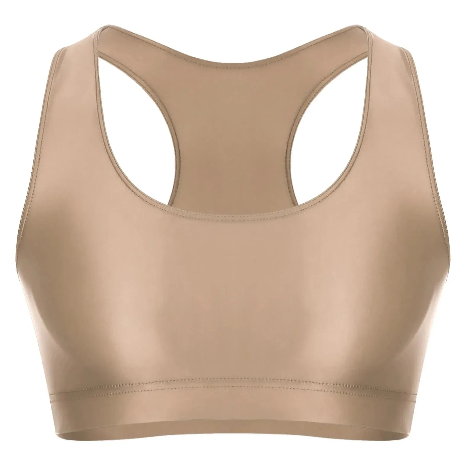 Men's Glossy Sports Crop Top