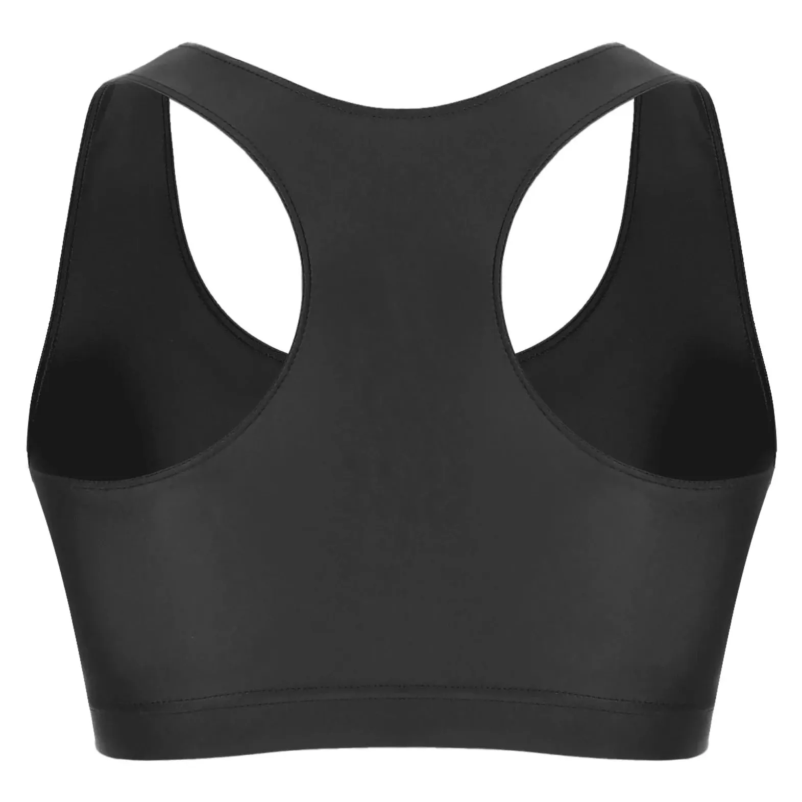 Men's Glossy Sports Crop Top