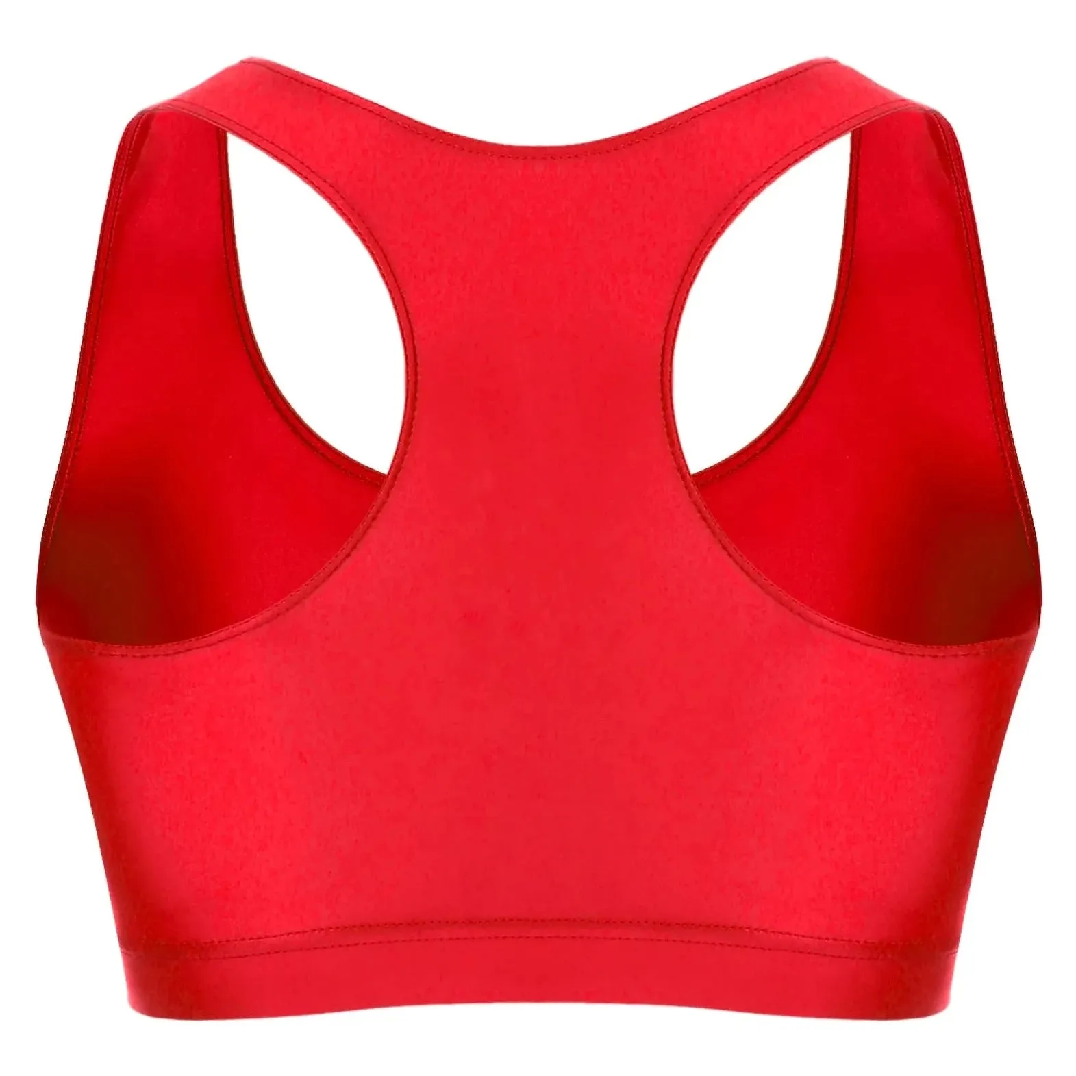 Men's Glossy Sports Crop Top