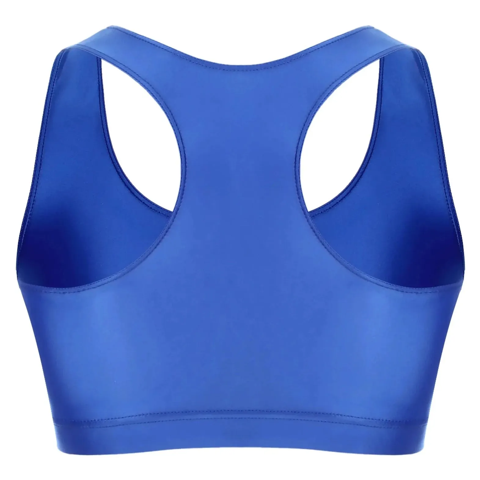 Men's Glossy Sports Crop Top