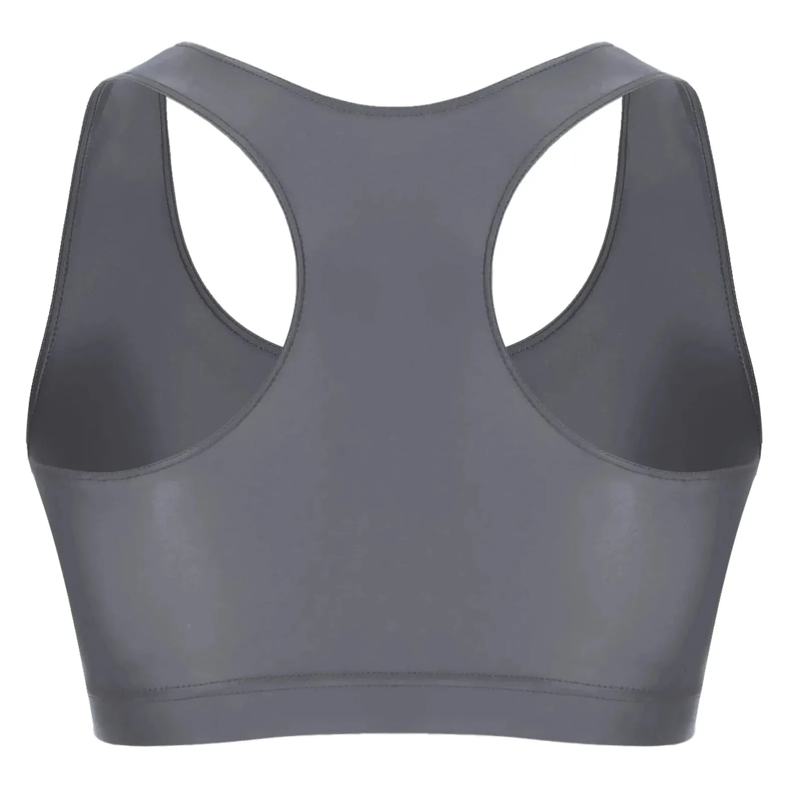 Men's Glossy Sports Crop Top