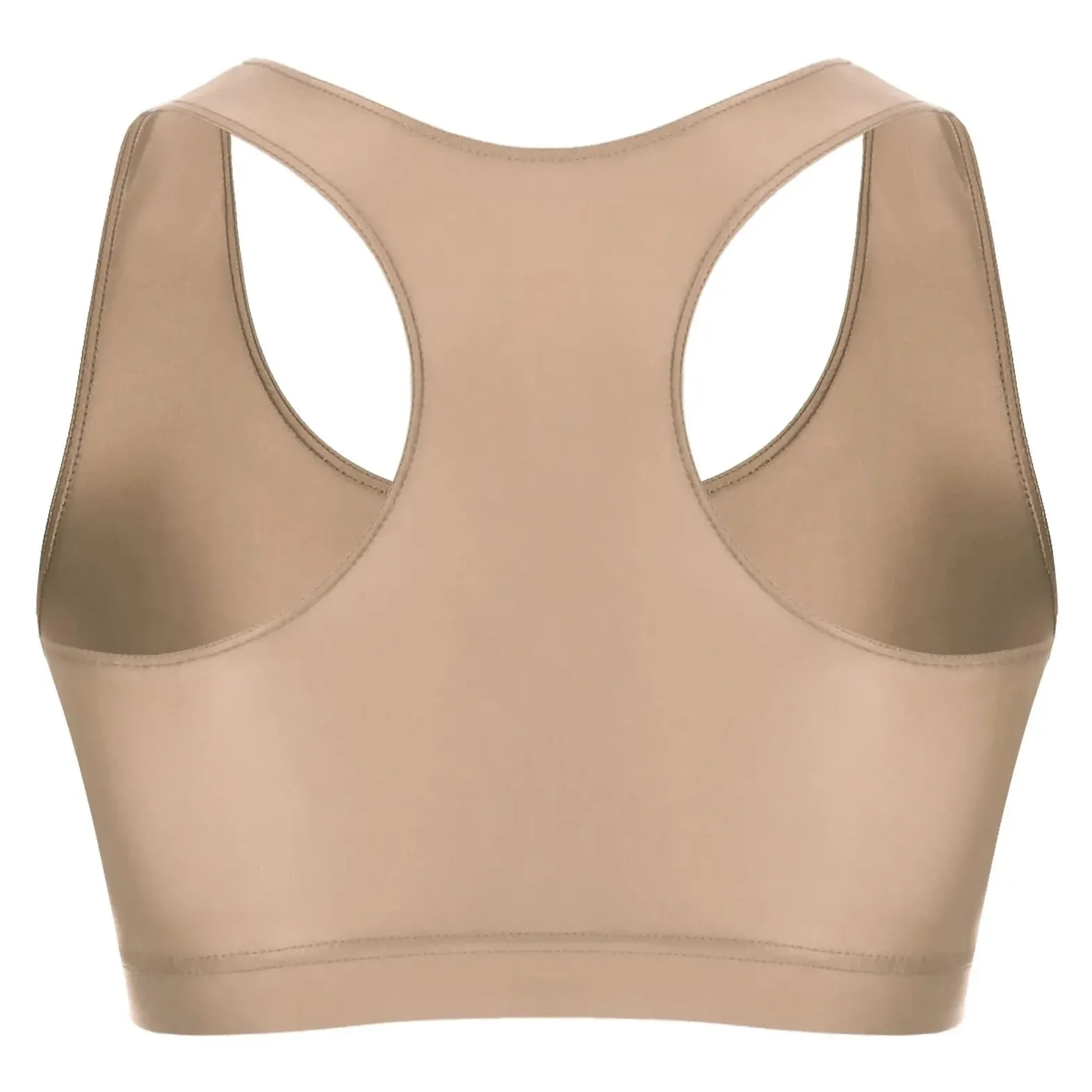 Men's Glossy Sports Crop Top
