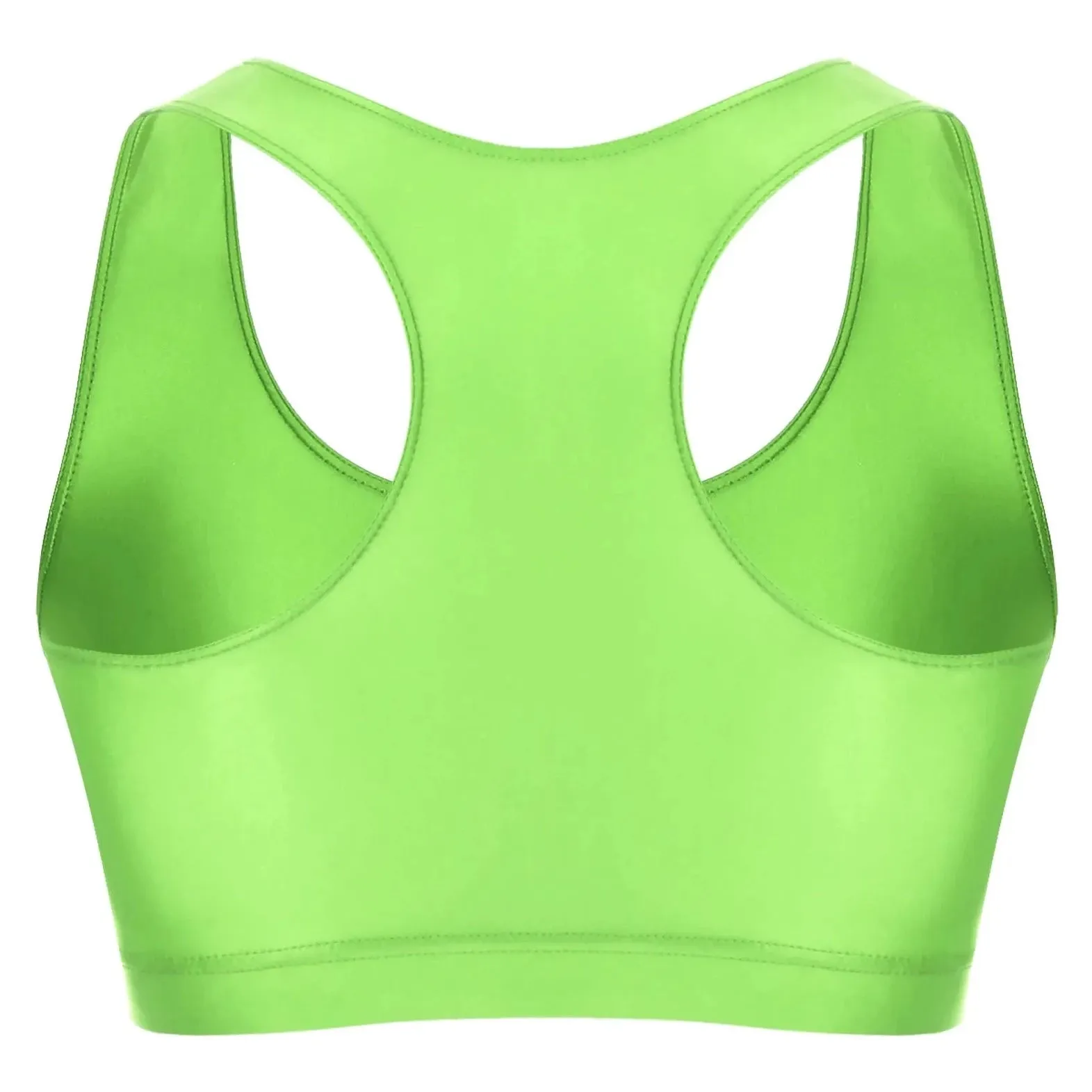 Men's Glossy Sports Crop Top
