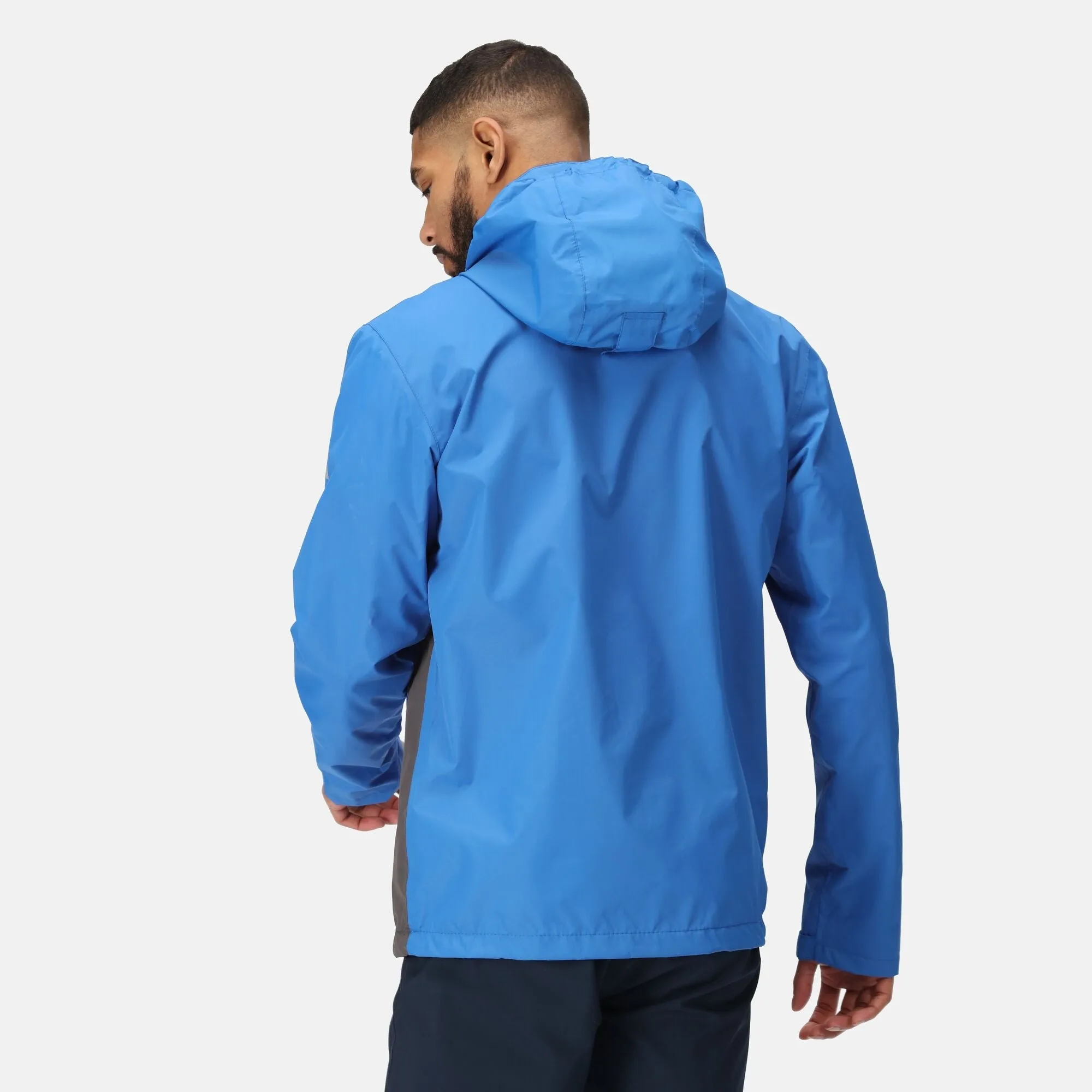 Men's Matt Waterproof Jacket Oxford Blue Iron