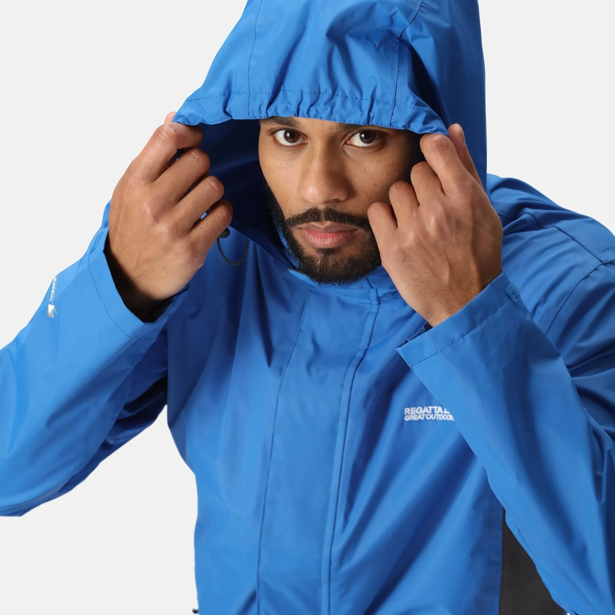 Men's Matt Waterproof Jacket Oxford Blue Iron