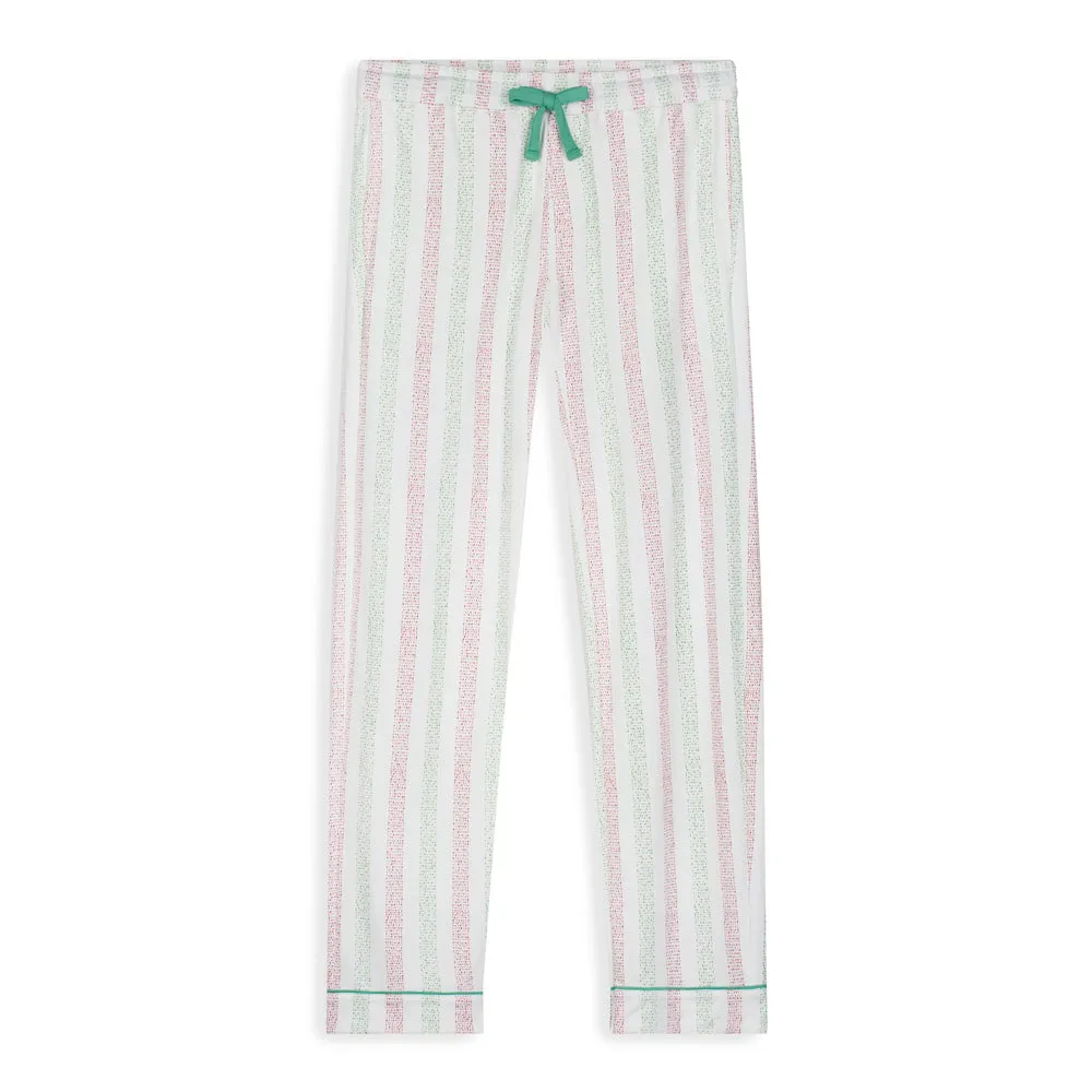 Men's Pima Pajama Bottoms -- Noelle Stripe