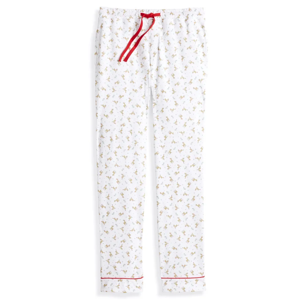 Men's Pima Pajama Bottoms -- Prancer