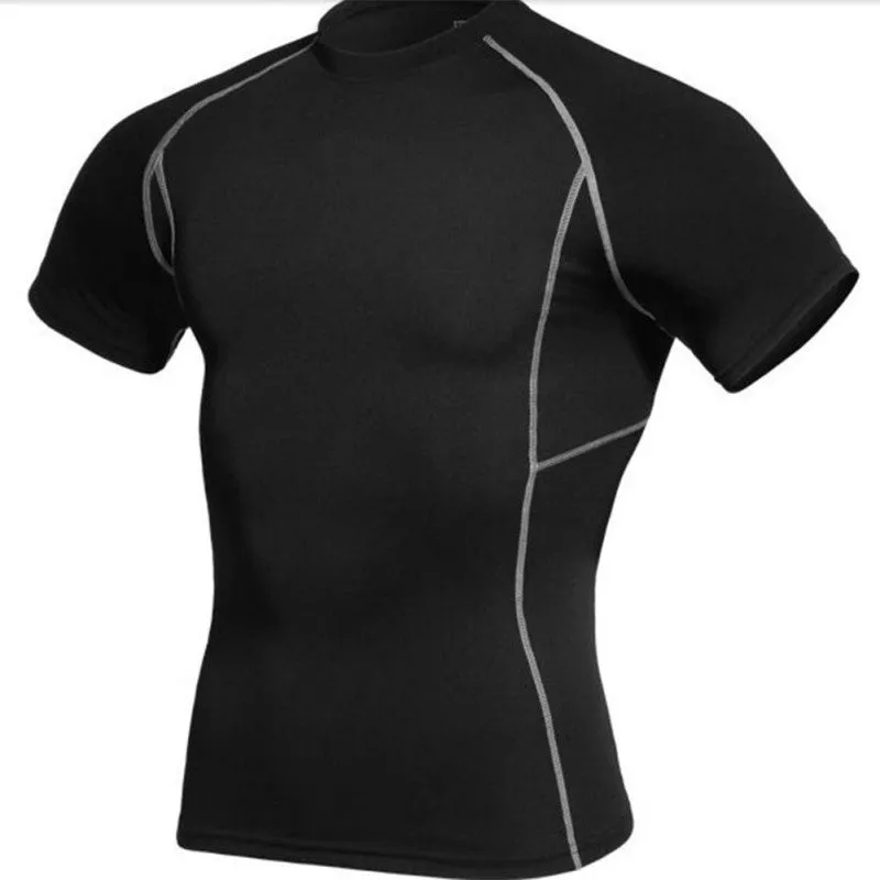 Mens Tops Compression Shirt Base Layer Short Sleeve T-Shirts
