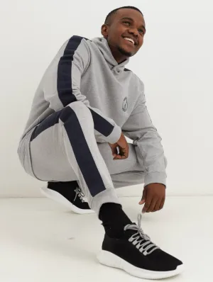 Men's Webbing Sweat Track Top - Grey Melange
