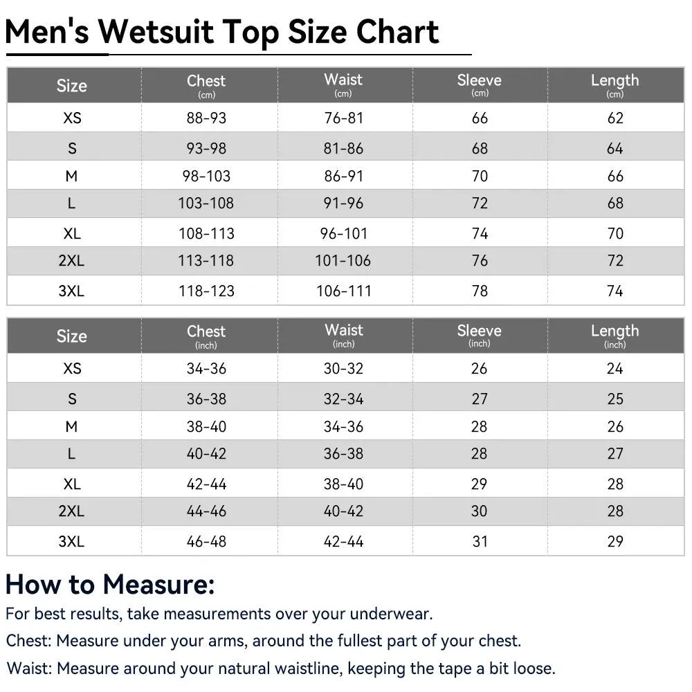 Mens Wetsuit Tops