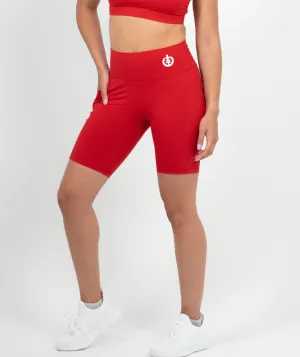 Mid Thigh Pocket Short | Red