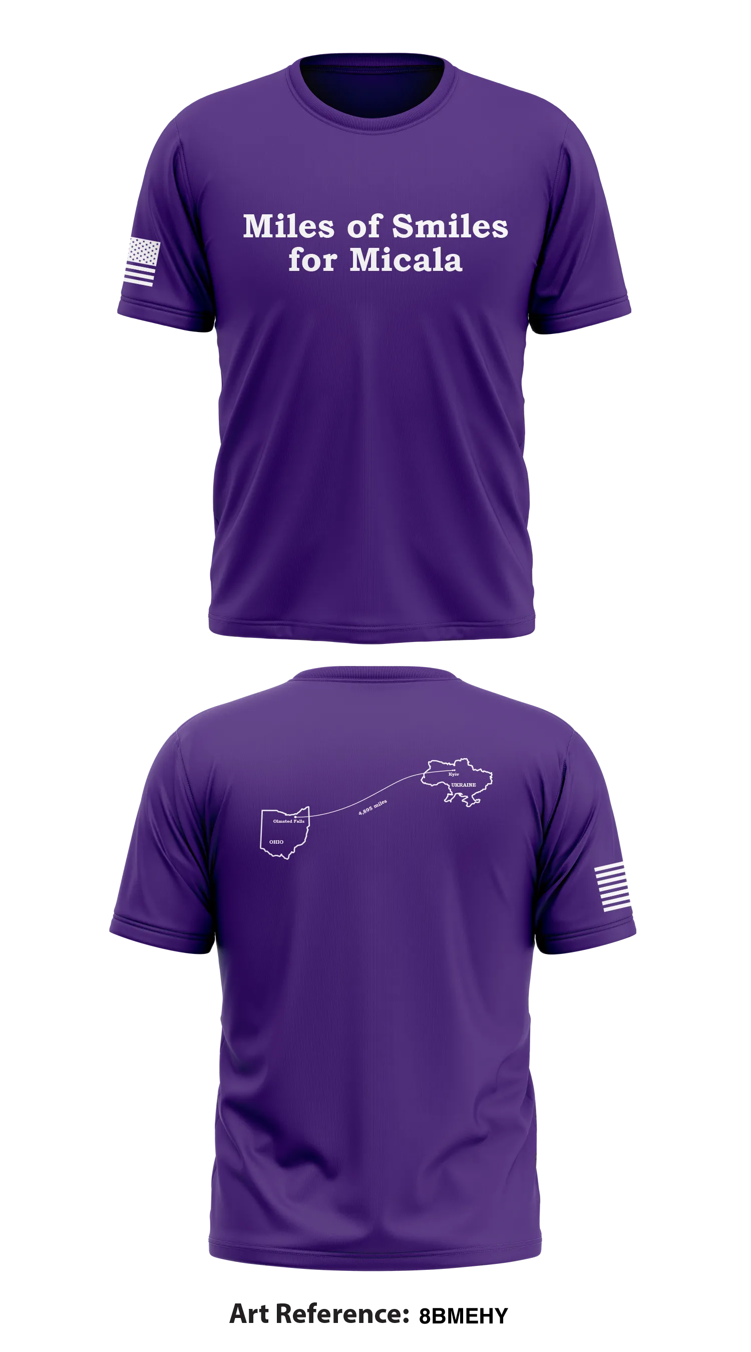 Miles of Smiles for Micala Store 1 Core Men's SS Performance Tee - 8bmehY