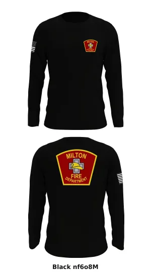 Milton Fire Department  Store 1 Core Men's LS Performance Tee - nf6o8M