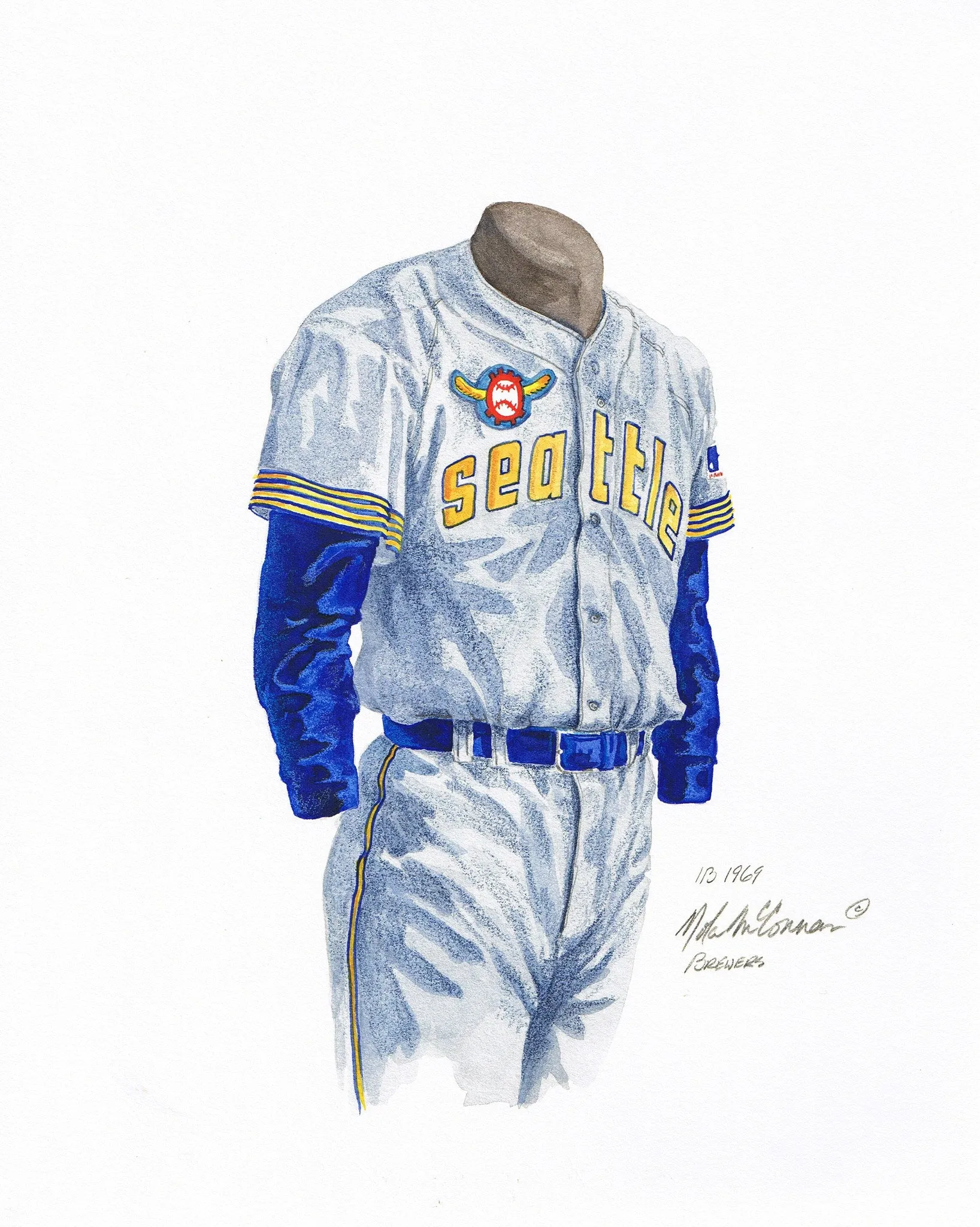 Milwaukee Brewers 1969 Grey