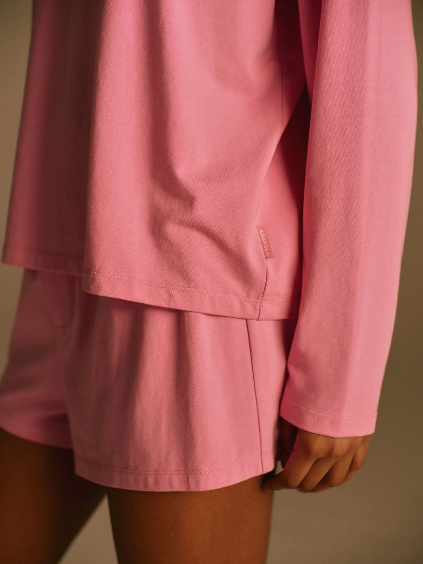 Modal Long Sleeve T-shirt - Candy Pink