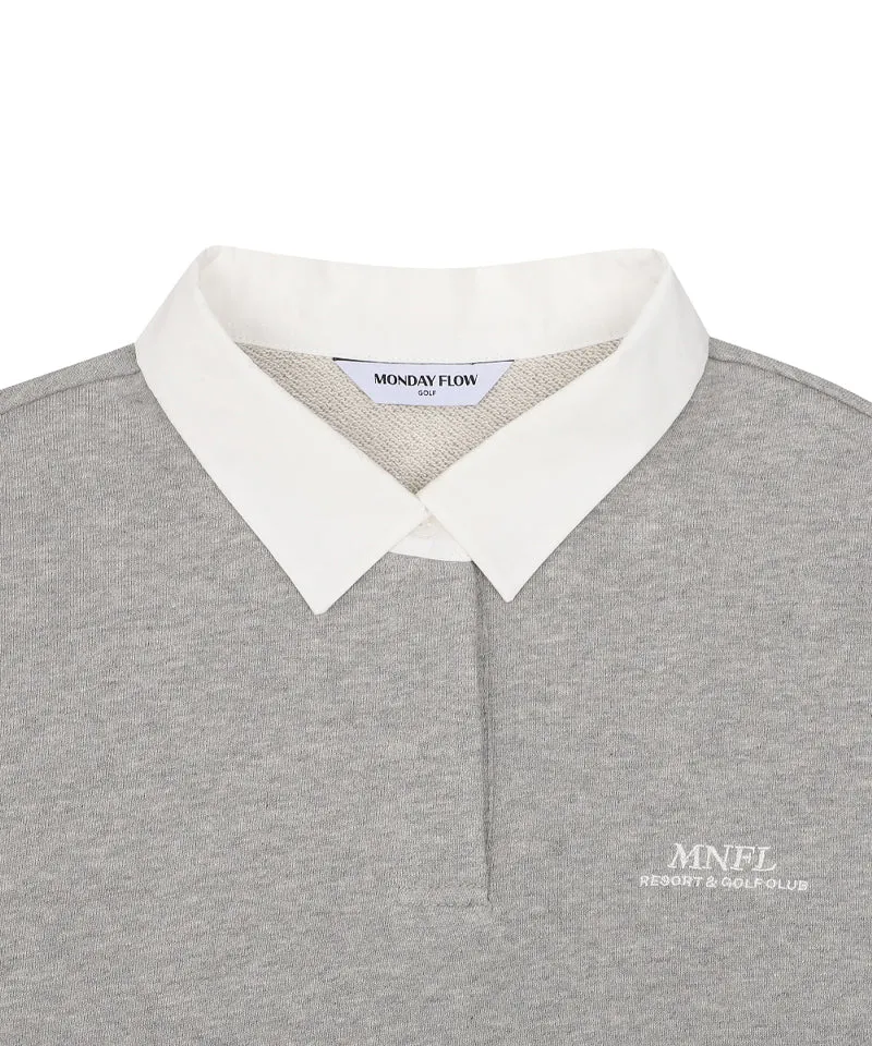 Monday Flow Sports & Golf Club Jersey Top - Gray