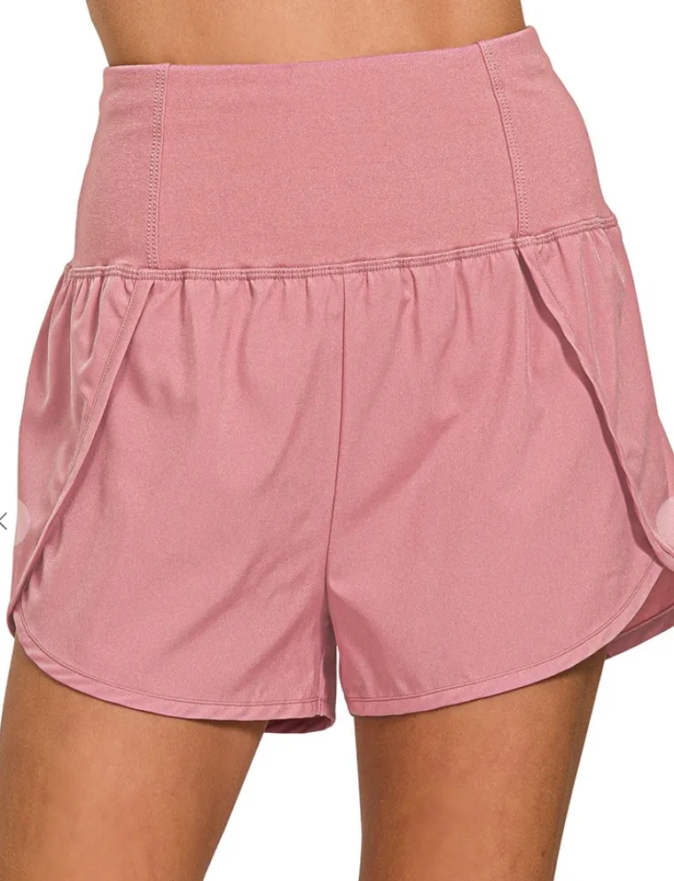 Morning Jog Athletic Shorts - Lt Rose
