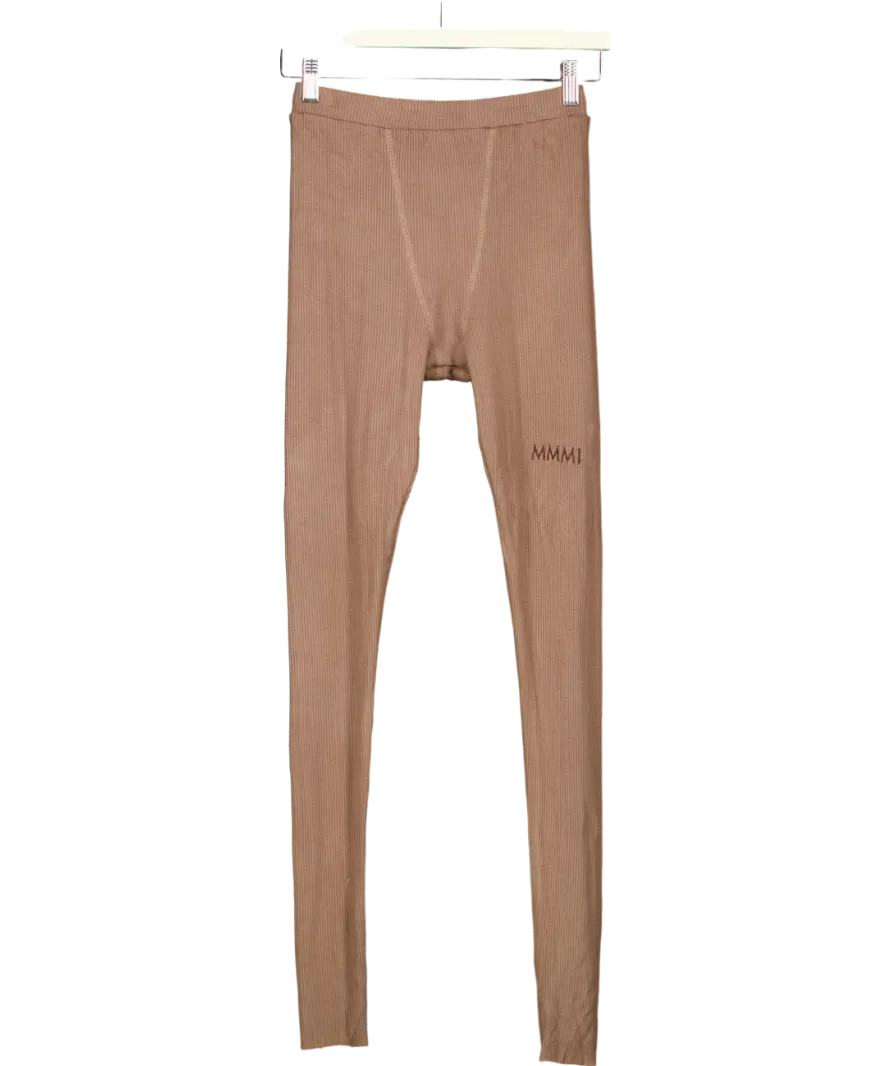 My mum made it Knitted Brown Leggings UK M