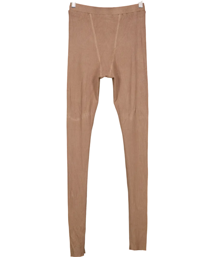 My mum made it Knitted Brown Leggings UK M
