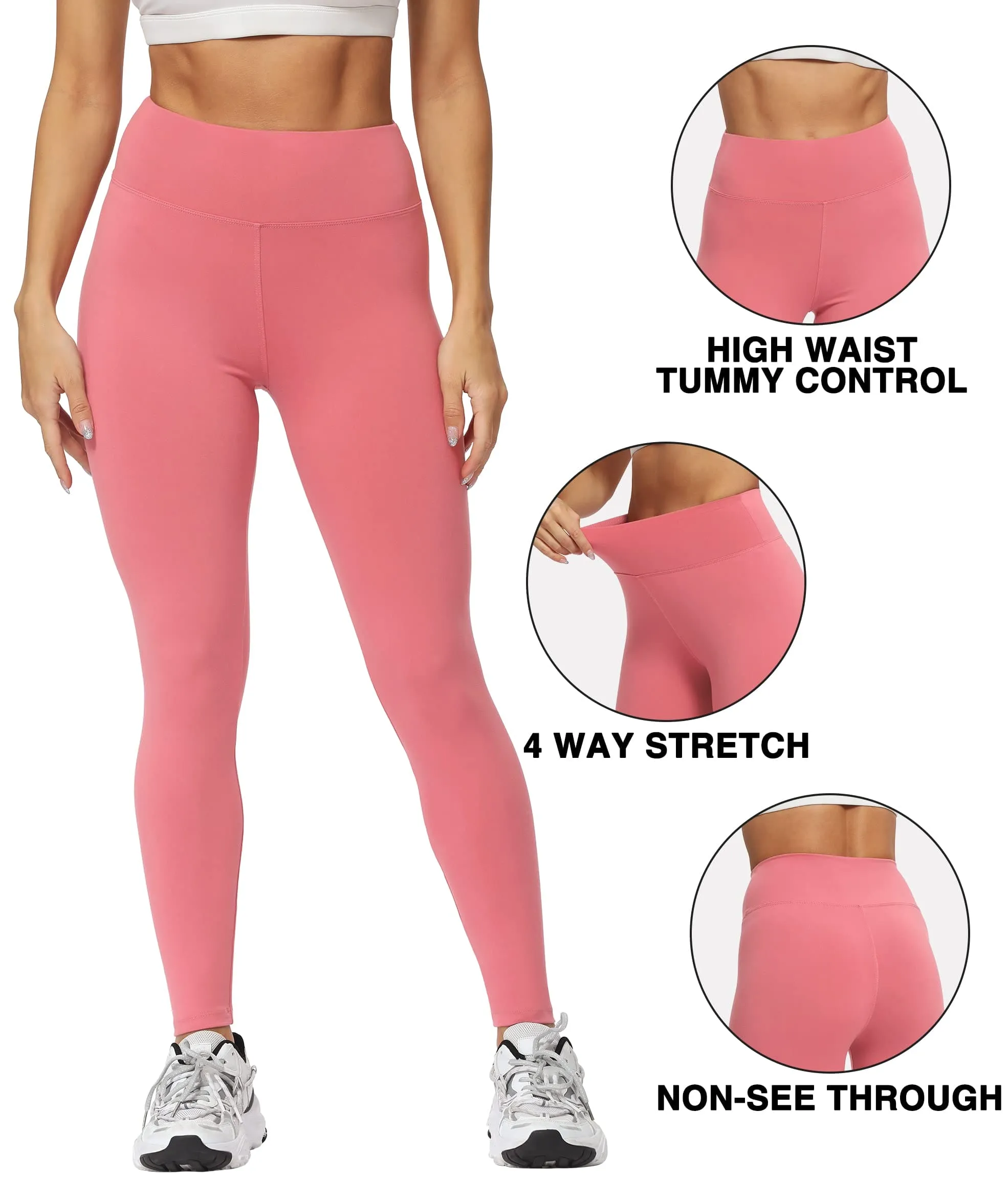 Natural Feelings Buttercloud High Waisted Leggings for Women Ultra Soft Stretch Opaque Slim Yoga Leggings