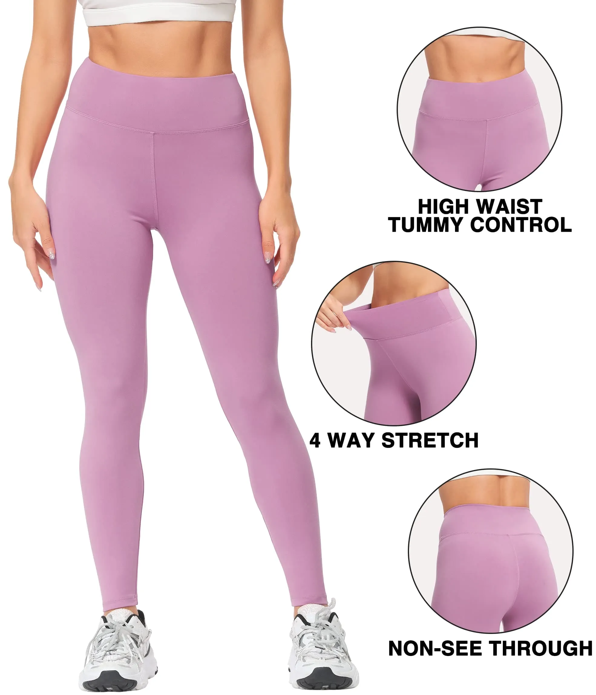 Natural Feelings Buttercloud High Waisted Leggings for Women Ultra Soft Stretch Opaque Slim Yoga Leggings