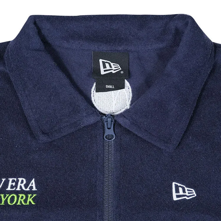 New Era Sports Club Tennis Navy Short Sleeve Terry Cloth T-Shirt