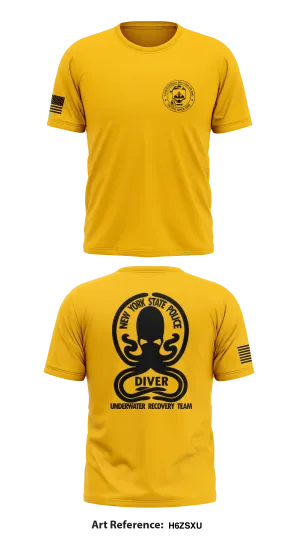 New York State Police Underwater Recovery Team Store 1 Core Men's SS Performance Tee - H6zSxU