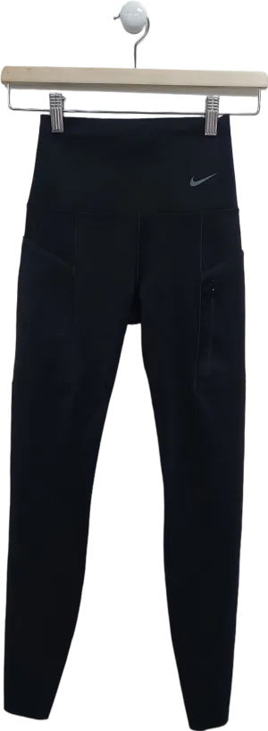 Nike Black Firm Support Dri Fit Leggings UK XS