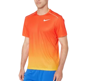 Nike DRY Miler 1.0 T-Shirt - Gradient Red/Yellow