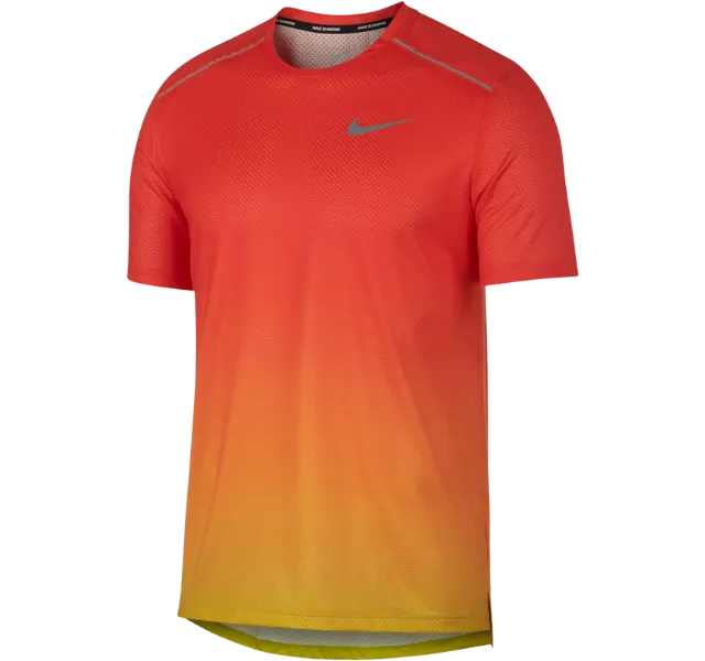 Nike DRY Miler 1.0 T-Shirt - Gradient Red/Yellow